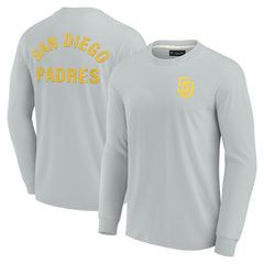 San Diego Padres Fanatics Unisex Elements Super Soft Long Sleeve T-Shirt - Gray - Fanatics Online