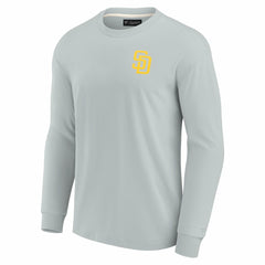San Diego Padres Fanatics Unisex Elements Super Soft Long Sleeve T-Shirt - Gray - Fanatics Online