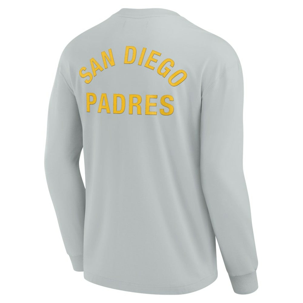 San Diego Padres Fanatics Unisex Elements Super Soft Long Sleeve T-Shirt - Gray - Fanatics Online