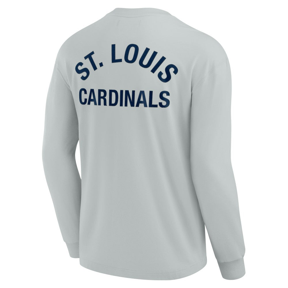 St. Louis Cardinals Fanatics Unisex Elements Super Soft Long Sleeve T-Shirt - Gray - Fanatics Online