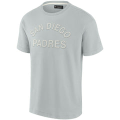San Diego Padres Fanatics Unisex Elements Super Soft Short Sleeve T-Shirt - Gray - Fanatics Lifestyle