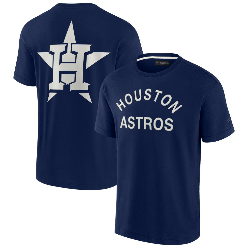 Houston Astros Fanatics Unisex Elements Super Soft Short Sleeve T-Shirt - Navy - Fanatics Lifestyle