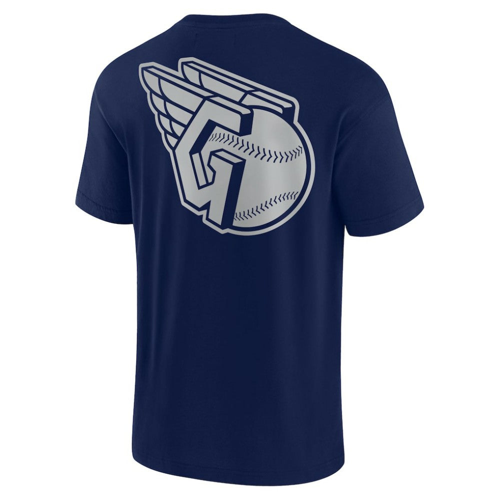 Cleveland Guardians Fanatics Unisex Elements Super Soft Short Sleeve T-Shirt - Navy - Fanatics Discount