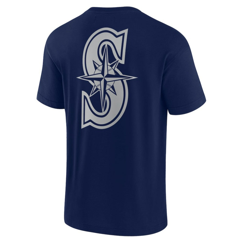 Seattle Mariners Fanatics Unisex Elements Super Soft Short Sleeve T-Shirt - Navy - Fanatics on Sale