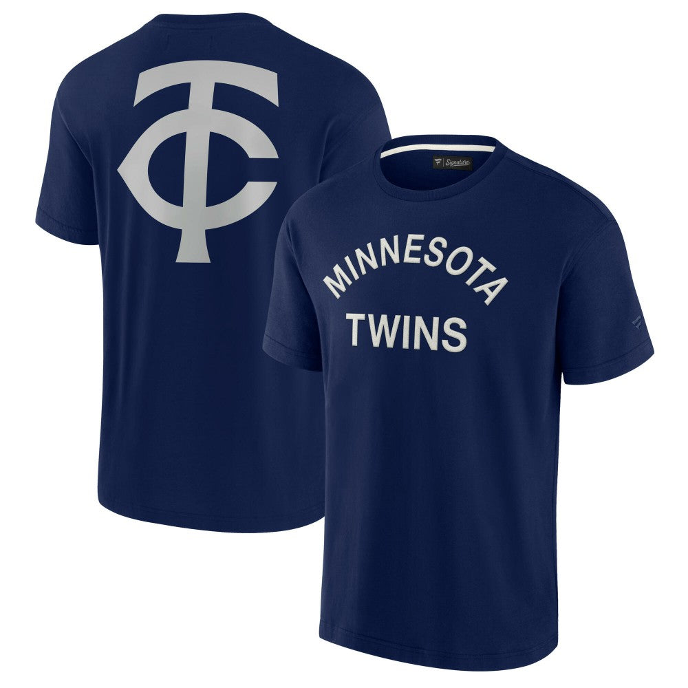 Minnesota Twins Fanatics Unisex Elements Super Soft Short Sleeve T-Shirt - Navy - Fanatics Discount