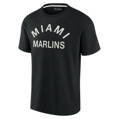 Miami Marlins Fanatics Unisex Elements Super Soft Short Sleeve T-Shirt - Black - Fanatics Sale