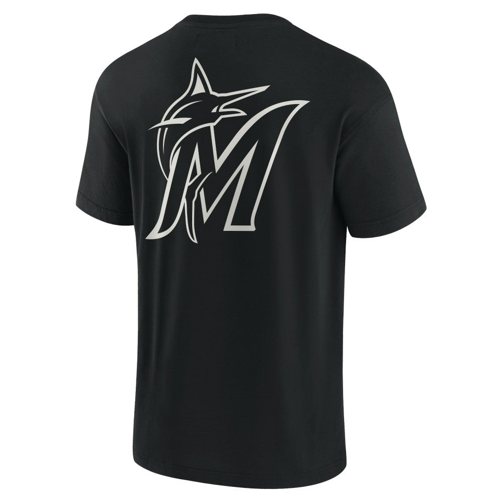 Miami Marlins Fanatics Unisex Elements Super Soft Short Sleeve T-Shirt - Black - Fanatics Sale