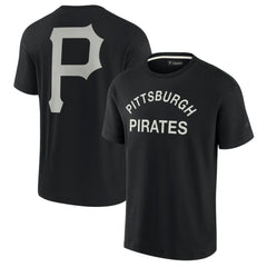 Pittsburgh Pirates Fanatics Unisex Elements Super Soft Short Sleeve T-Shirt - Black - Fanatics Sale