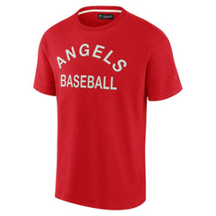 Los Angeles Angels Fanatics Unisex Elements Super Soft Short Sleeve T-Shirt - Red - Fanatics Discount