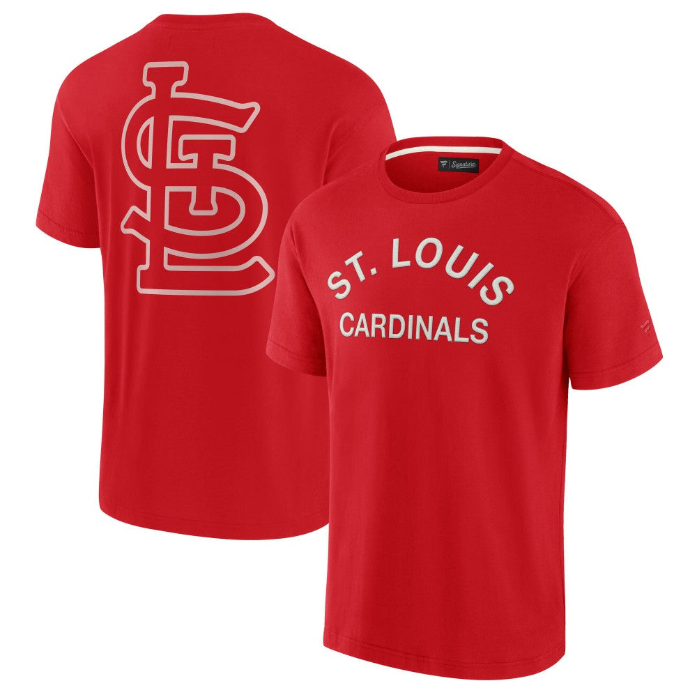 St. Louis Cardinals Fanatics Unisex Elements Super Soft Short Sleeve T-Shirt - Red - Fanatics Discount
