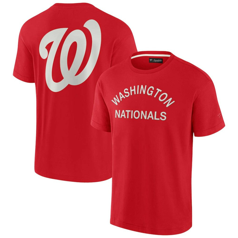 Washington Nationals Fanatics Unisex Elements Super Soft Short Sleeve T-Shirt - Red - Fanatics on Sale