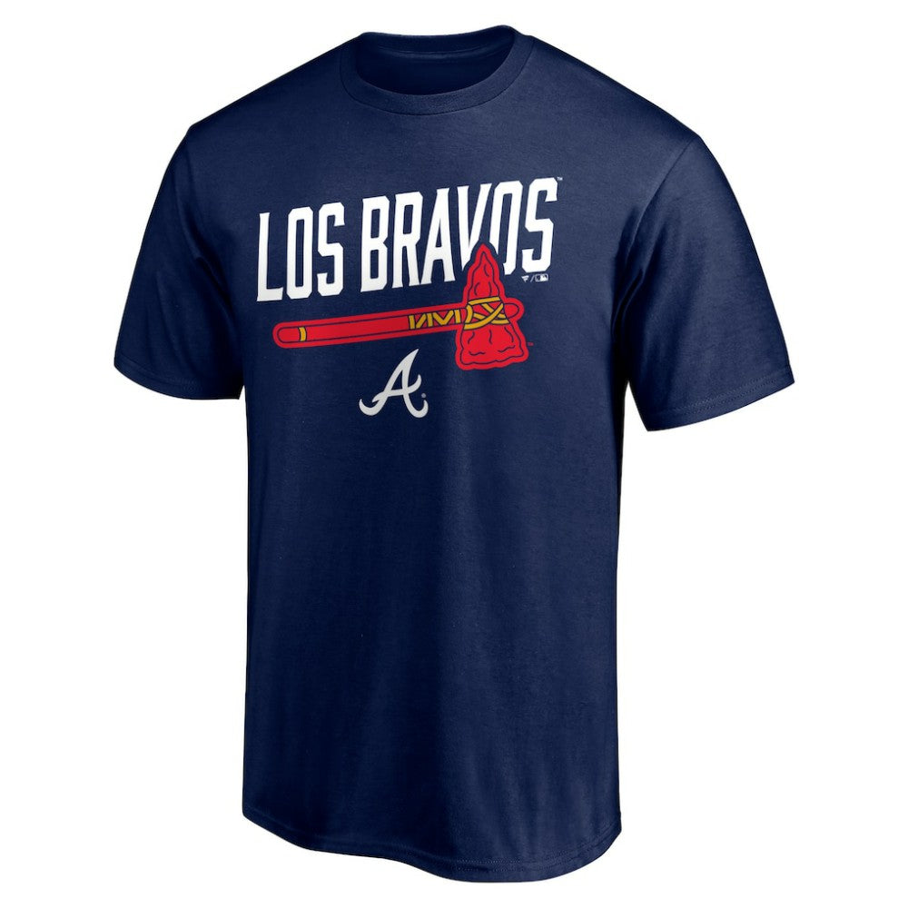 Atlanta Braves Long Ball Los Bravos T-Shirt - Navy - MLB Lifestyle
