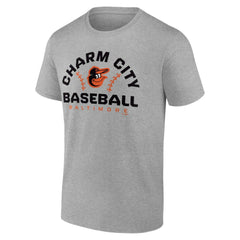 Baltimore Orioles Team Go For Two T-Shirt - Heather Gray - MLB Discount