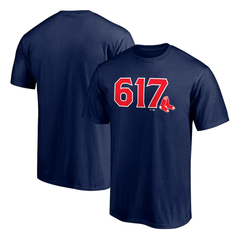 Boston Red Sox Long Ball 617 T-Shirt - Navy - MLB on Sale