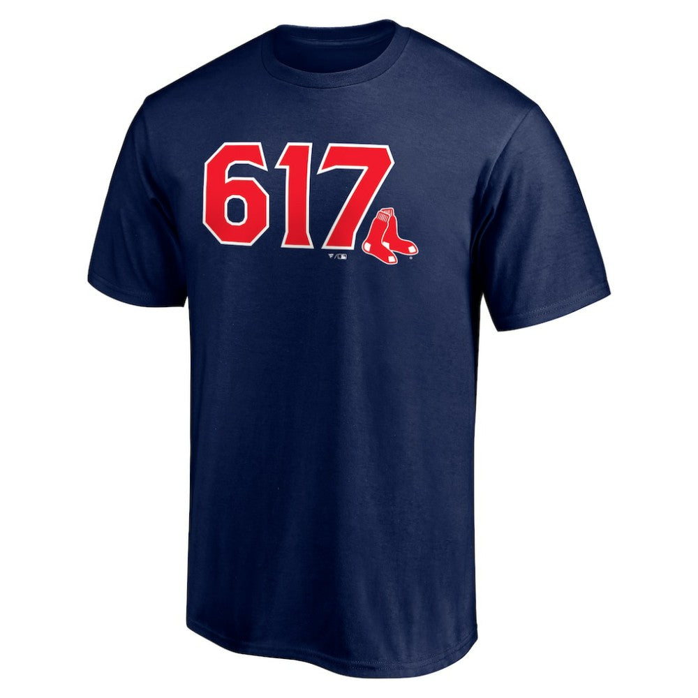 Boston Red Sox Long Ball 617 T-Shirt - Navy - MLB on Sale