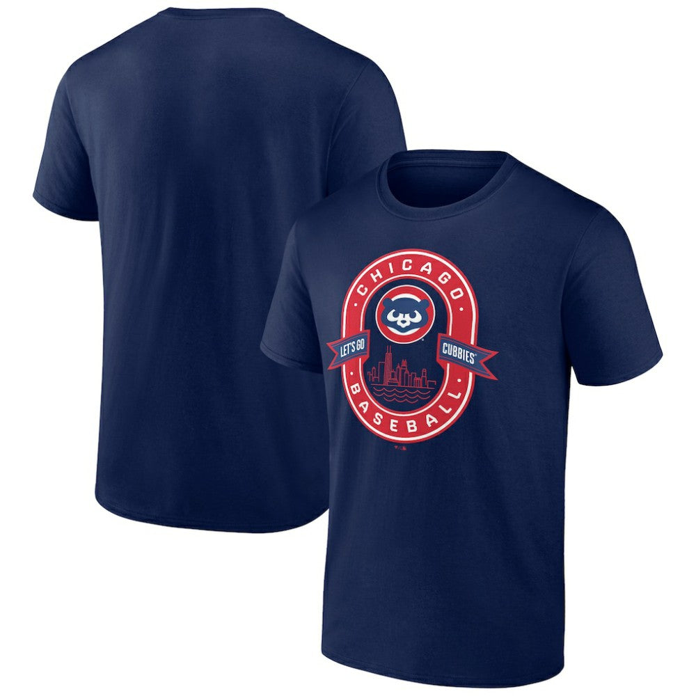 Chicago Cubs Glory Bound Let's Go Cubbies T-Shirt - Navy - MLB on Sale