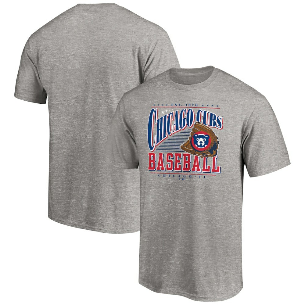 Chicago Cubs Cooperstown Collection Winning Time T-Shirt - Heather Gray - MLB Discount