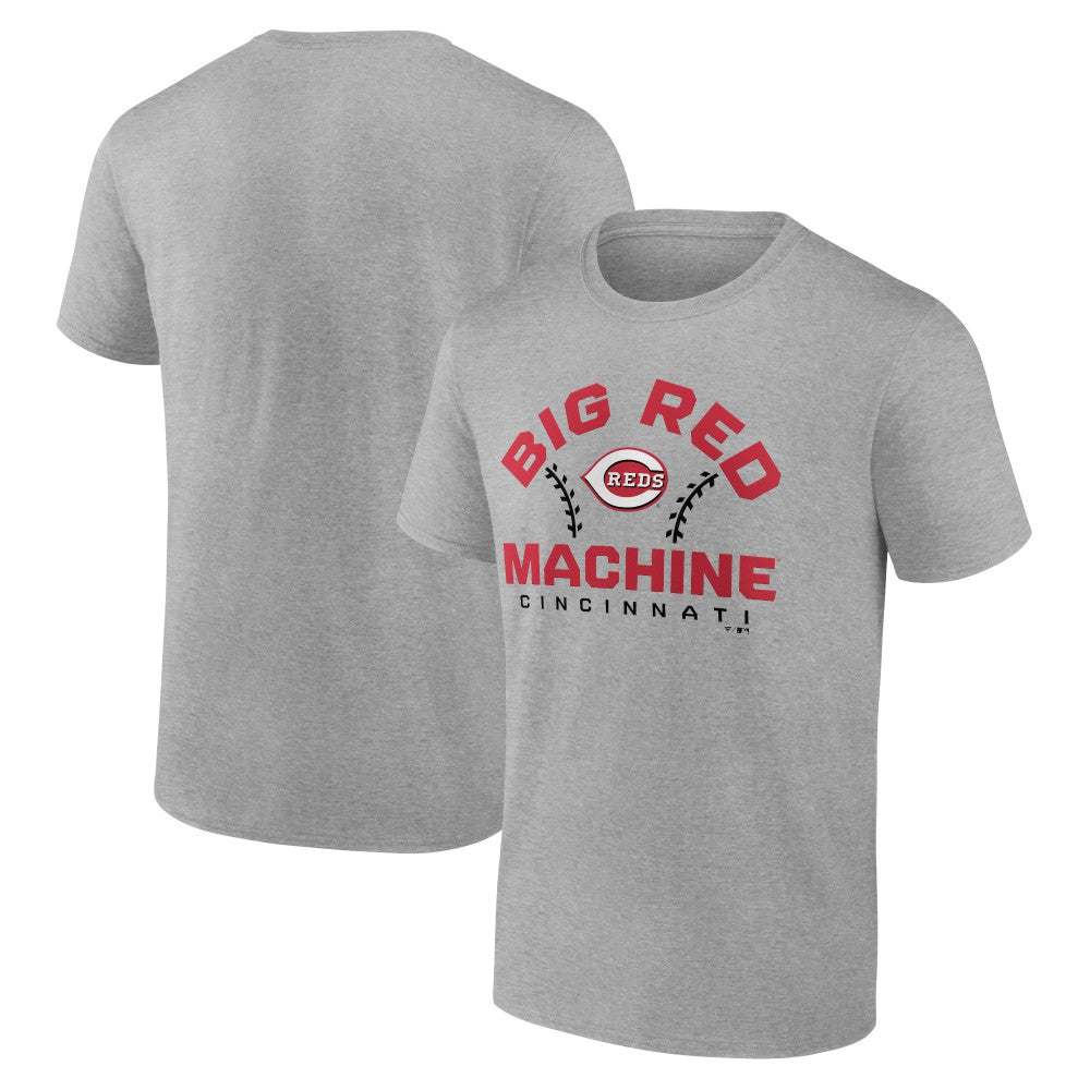Cincinnati Reds Team Go For Two T-Shirt - Heather Gray - MLB Sale