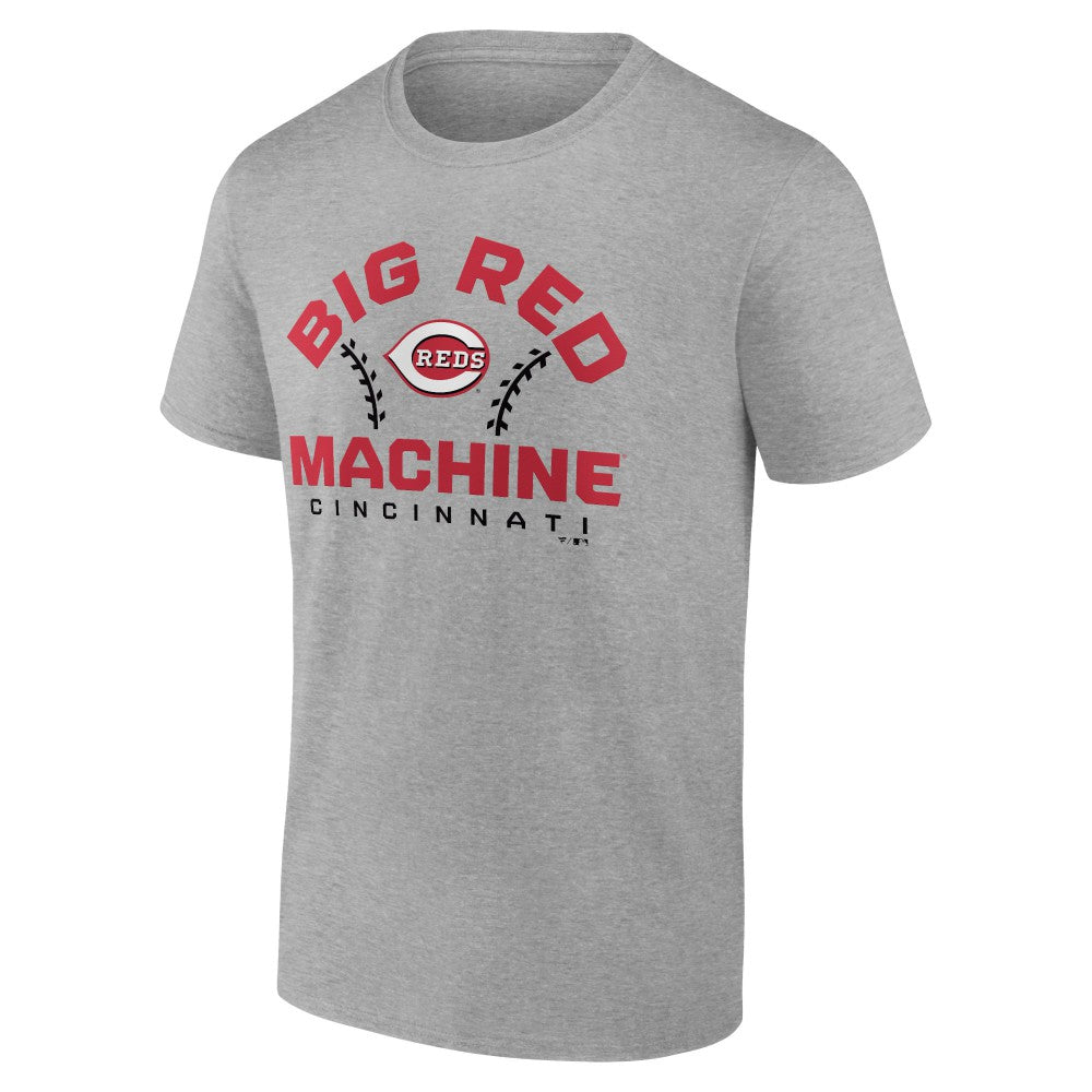Cincinnati Reds Team Go For Two T-Shirt - Heather Gray - MLB Sale