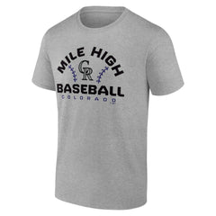 Colorado Rockies Team Go For Two T-Shirt - Heather Gray - MLB Lifestyle
