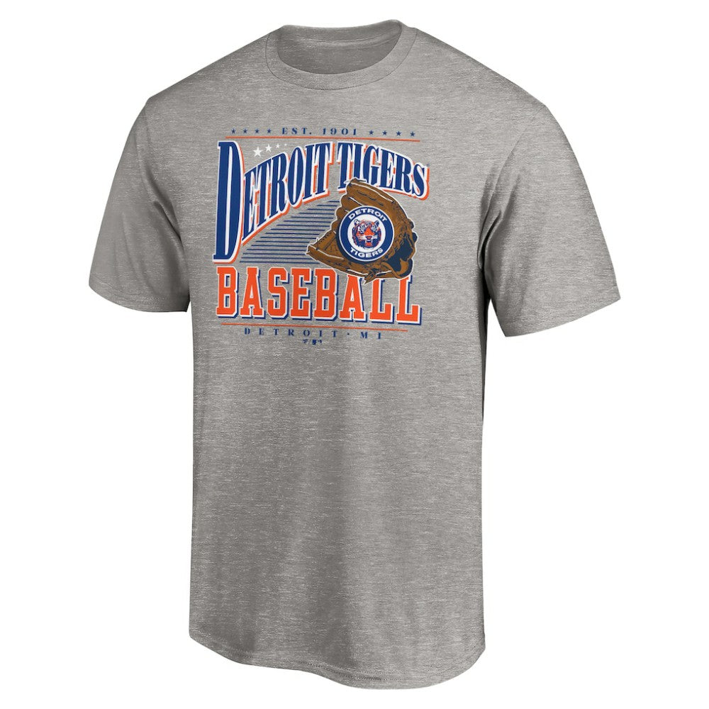 Detroit Tigers Cooperstown Collection Winning Time T-Shirt - Heather Gray - MLB Sale