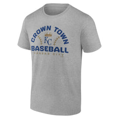Kansas City Royals Team Go For Two T-Shirt - Heather Gray - MLB Lifestyle