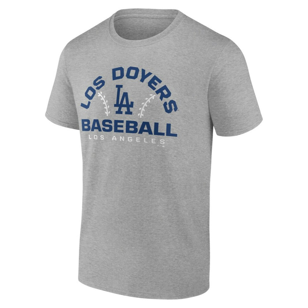 Los Angeles Dodgers Team Go For Two T-Shirt - Heather Gray - MLB Lifestyle