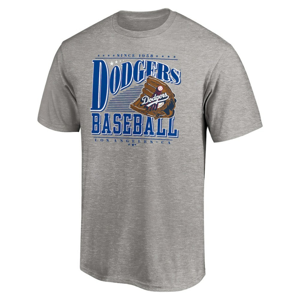 Los Angeles Dodgers Cooperstown Collection Winning Time T-Shirt - Heather Gray - MLB Online