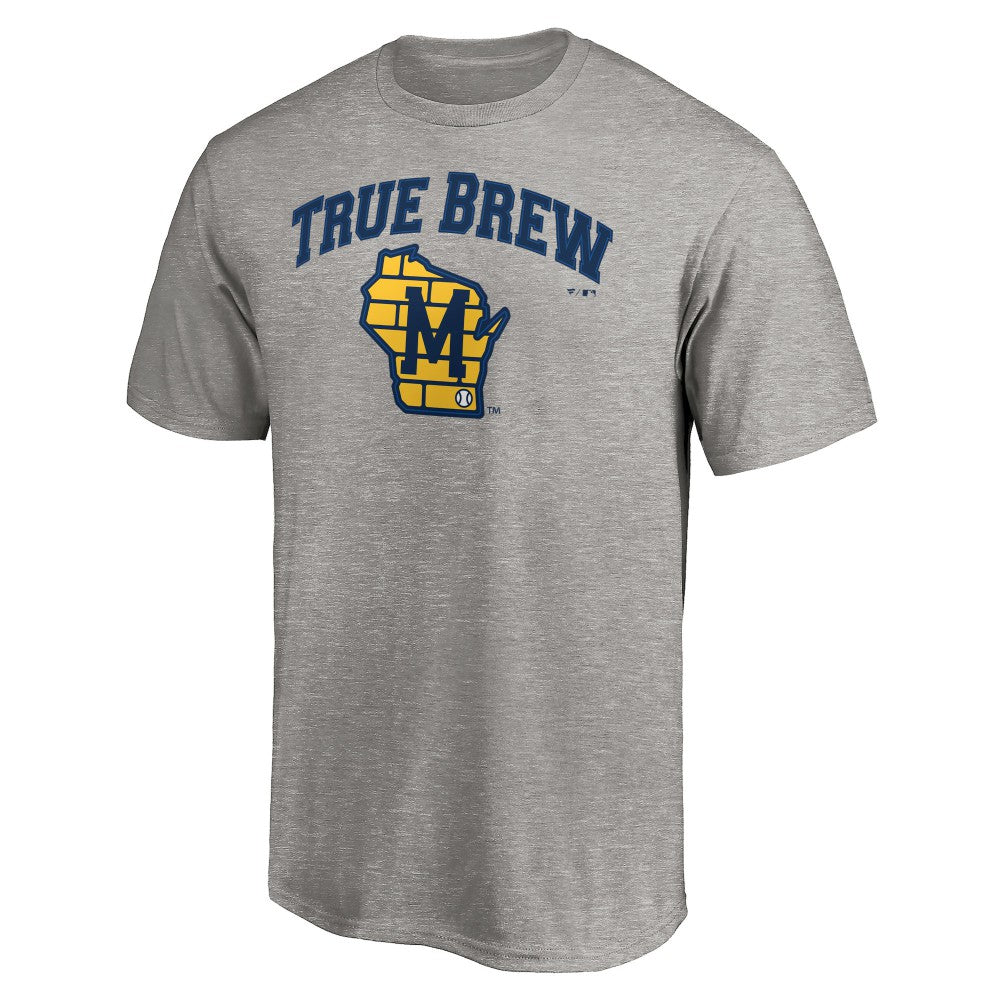 Milwaukee Brewers Team Heater T-Shirt - Heather Gray - MLB on Sale
