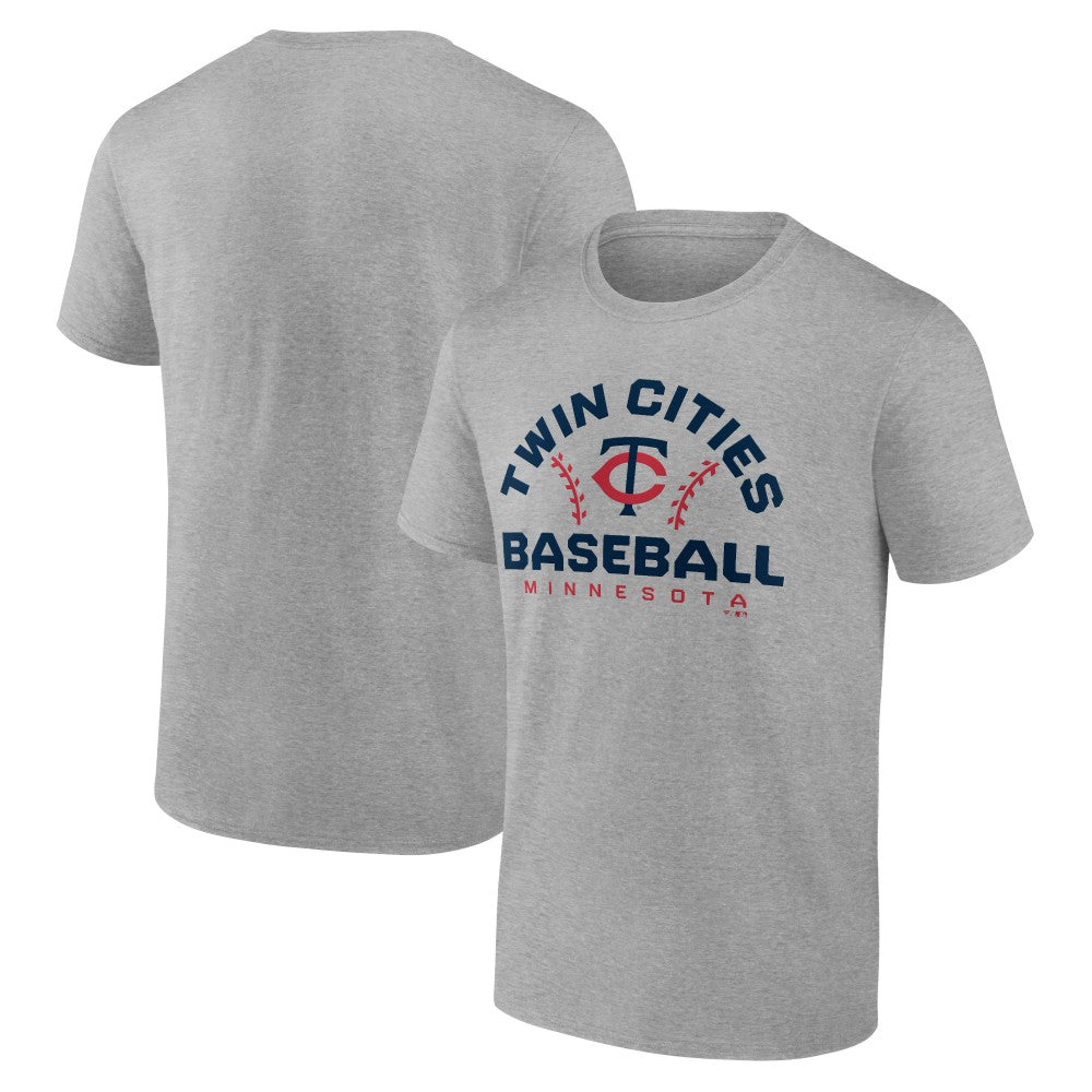 Minnesota Twins Team Go For Two T-Shirt - Heather Gray - MLB on Sale