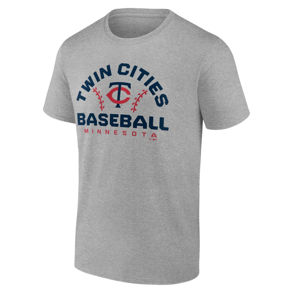 Minnesota Twins Team Go For Two T-Shirt - Heather Gray - MLB on Sale