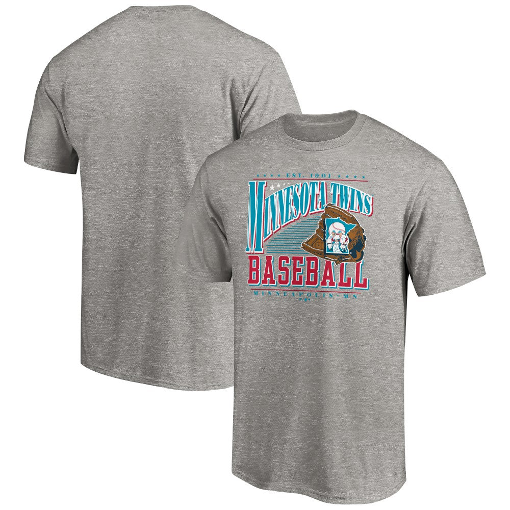 Minnesota Twins Cooperstown Collection Winning Time T-Shirt - Heather Gray - MLB Discount