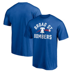 Philadelphia Phillies Paint the Black Broad Street Bombers T-Shirt - Royal - MLB Lifestyle