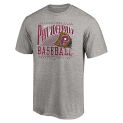 Philadelphia Phillies Cooperstown Collection Winning Time T-Shirt - Heather Gray - MLB Sale