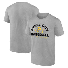 Pittsburgh Pirates Team Go For Two T-Shirt - Heather Gray - MLB on Sale