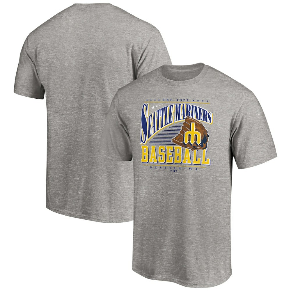 Seattle Mariners Cooperstown Collection Winning Time T-Shirt - Heather Gray - MLB Lifestyle