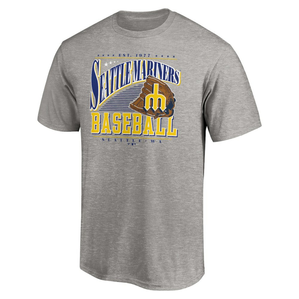 Seattle Mariners Cooperstown Collection Winning Time T-Shirt - Heather Gray - MLB Lifestyle