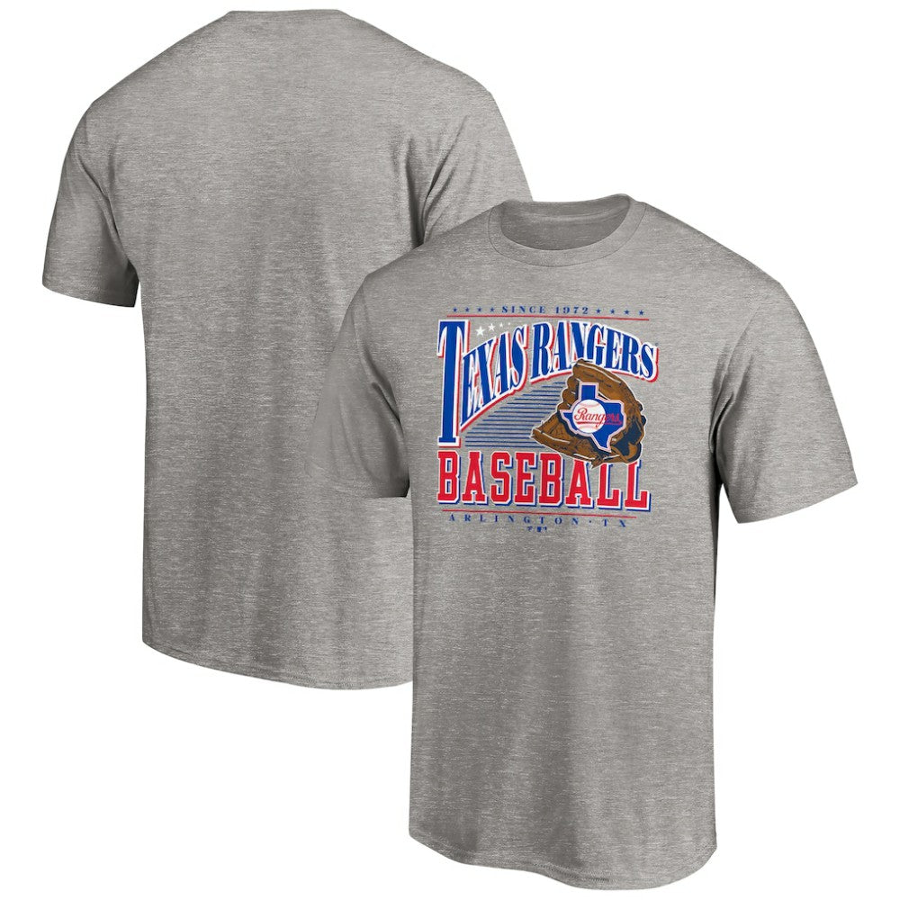 Texas Rangers Cooperstown Collection Winning Time T-Shirt - Heather Gray - MLB Discount