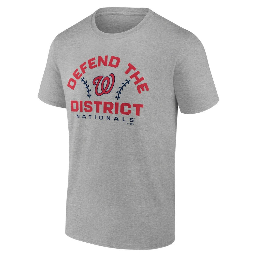 Washington Nationals Team Go For Two T-Shirt - Heather Gray - MLB Discount