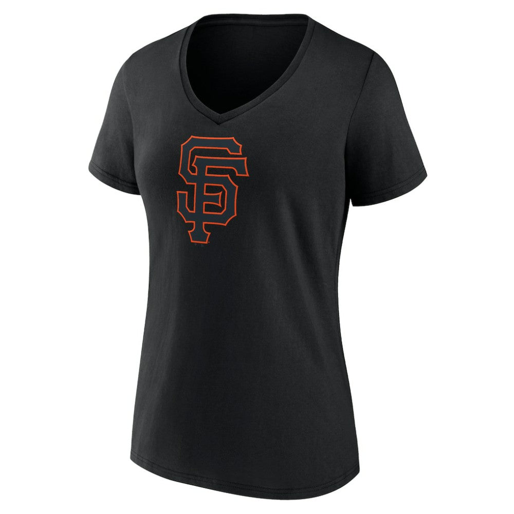San Francisco Giants Women's Rough Diamond V-Neck T-Shirt - Black - MLB Online