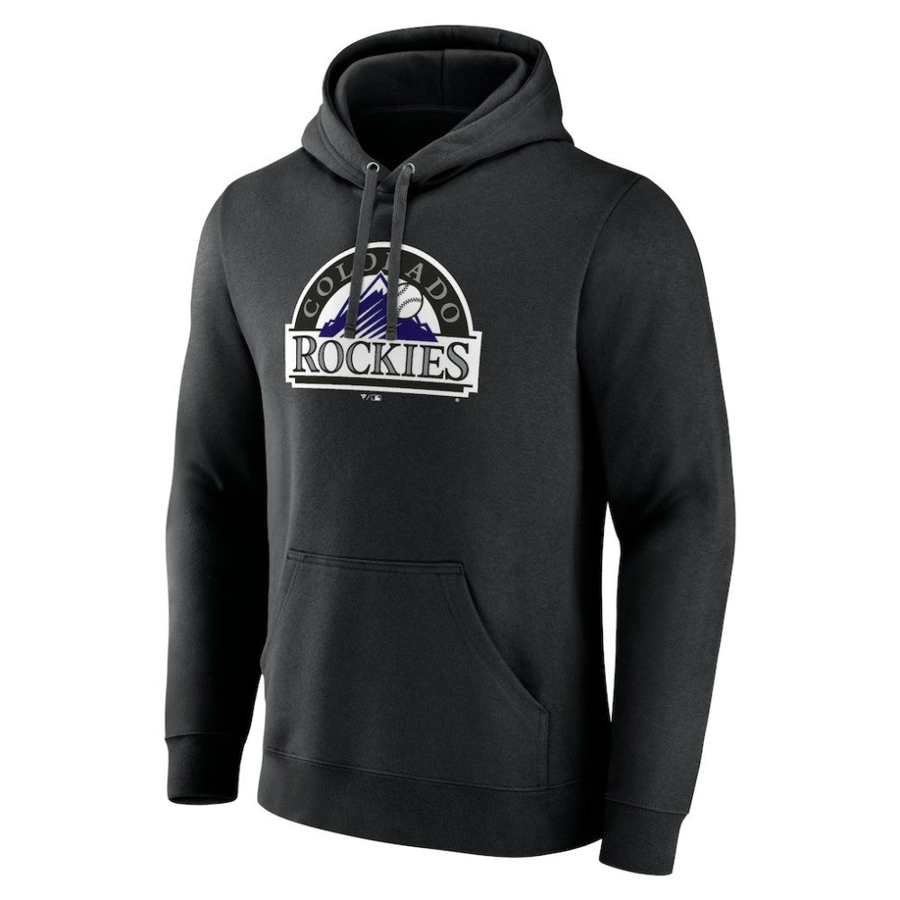 Colorado Rockies Cooperstown Collection Pullover Hoodie - Black - MLB Lifestyle
