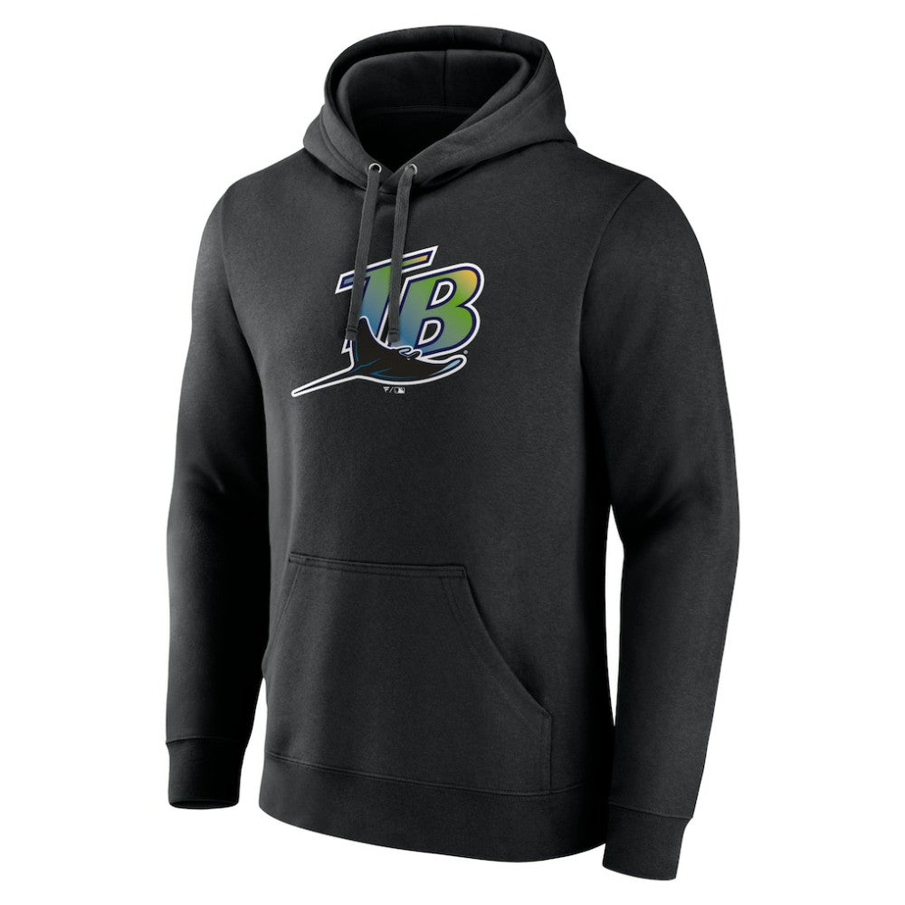 Tampa Bay Rays Cooperstown Collection Pullover Hoodie - Black - MLB Discount