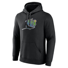 Tampa Bay Rays Cooperstown Collection Pullover Hoodie - Black - MLB Discount