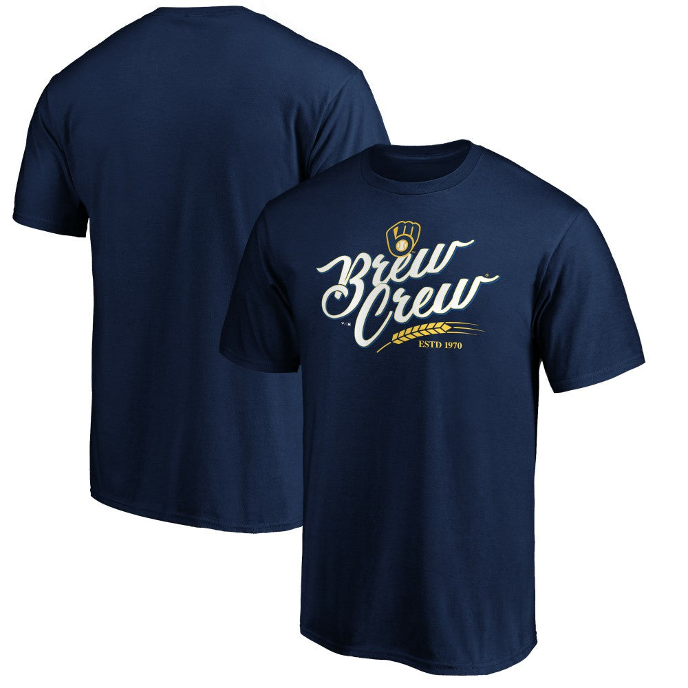Milwaukee Brewers Team Adrenaline T-Shirt - Navy - MLB Lifestyle