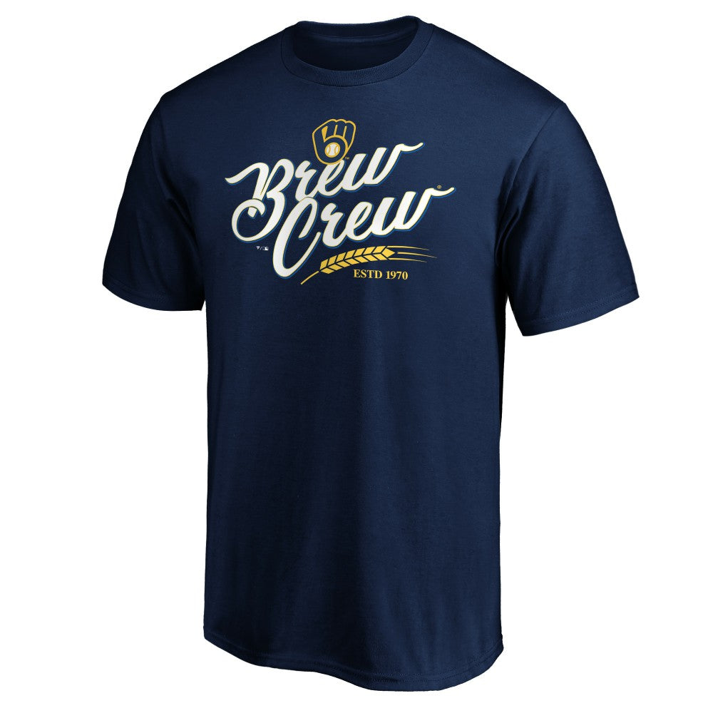 Milwaukee Brewers Team Adrenaline T-Shirt - Navy - MLB Lifestyle