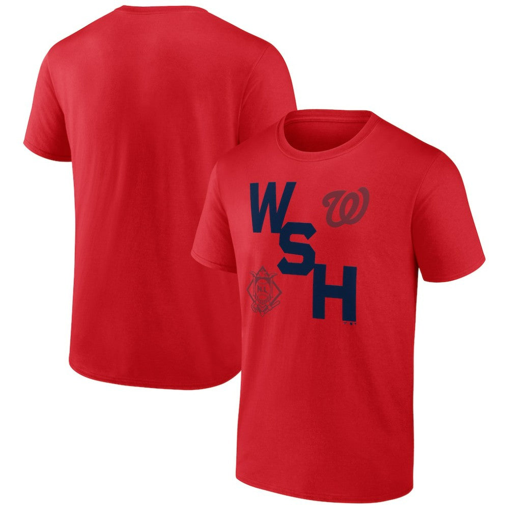 Washington Nationals Record Shattered T-Shirt - Red - MLB on Sale