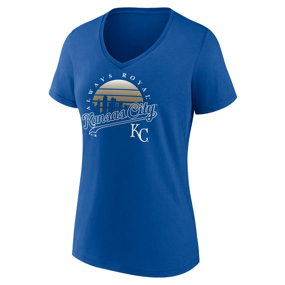 Kansas City Royals Women's One Champion V-Neck T-Shirt - Royal - MLB Online