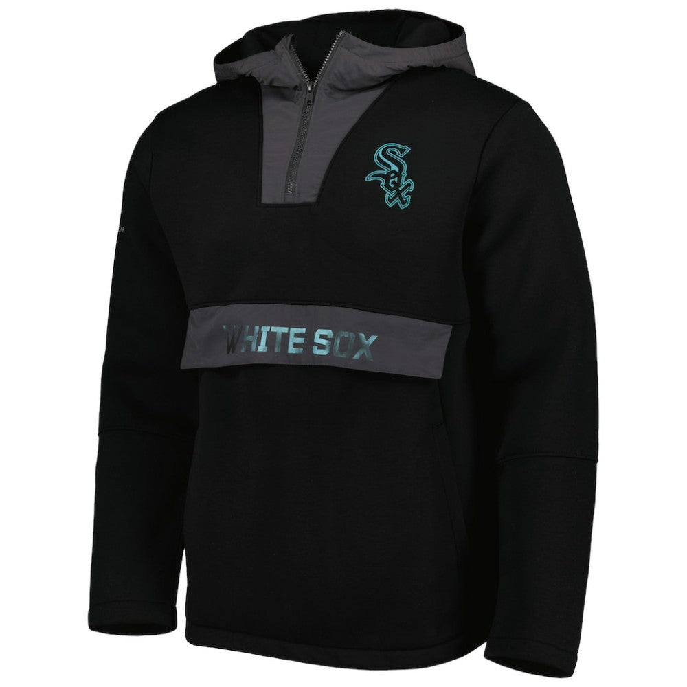 Chicago White Sox Levelwear Ruckus Quarter-Zip Hoodie - Black - MLB Discount