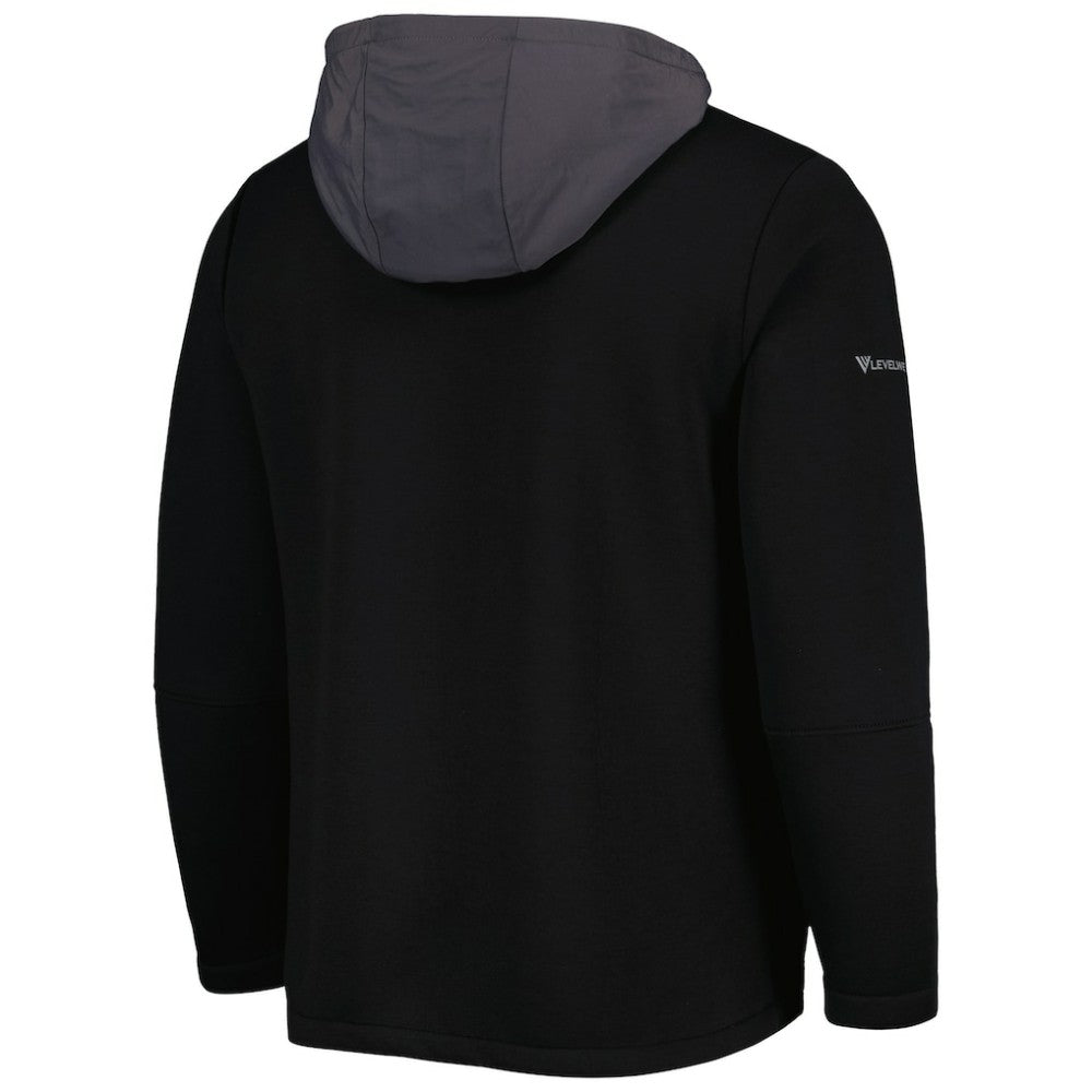 San Francisco Giants Levelwear Ruckus Quarter-Zip Hoodie - Black - MLB Discount