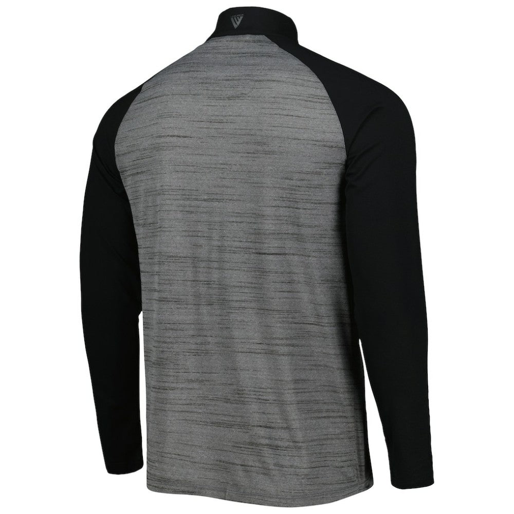 Chicago White Sox Levelwear Vandal Raglan Quarter-Zip Top - Heather Gray - MLB Lifestyle